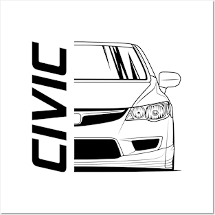 JDM Legend Civic FD2 MK8 Front Posters and Art